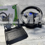 Игровой мультимедийный универсальный руль vibration steering wheel ps3 ps2 pc USB синий